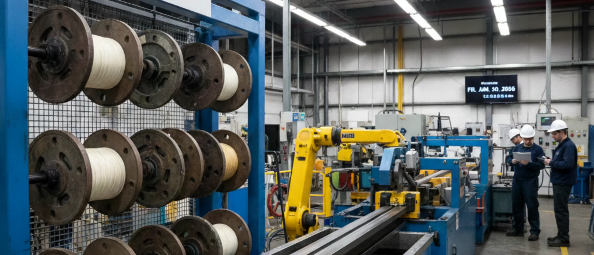 fabrikada pultrüzyon işlemi