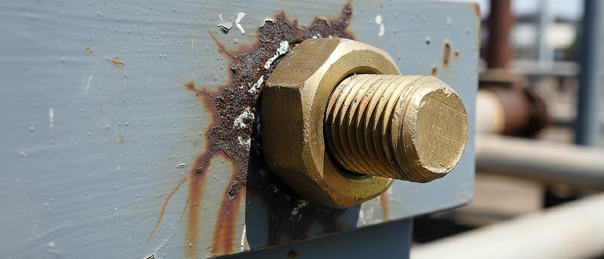 paslanmış somun cıvata